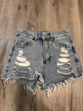 SHEIN Ripped Jean Shorts